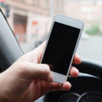 Using the phone while driving
