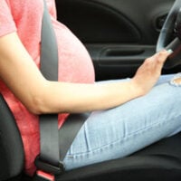 Pregnant woman driving