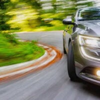 Speeding car
