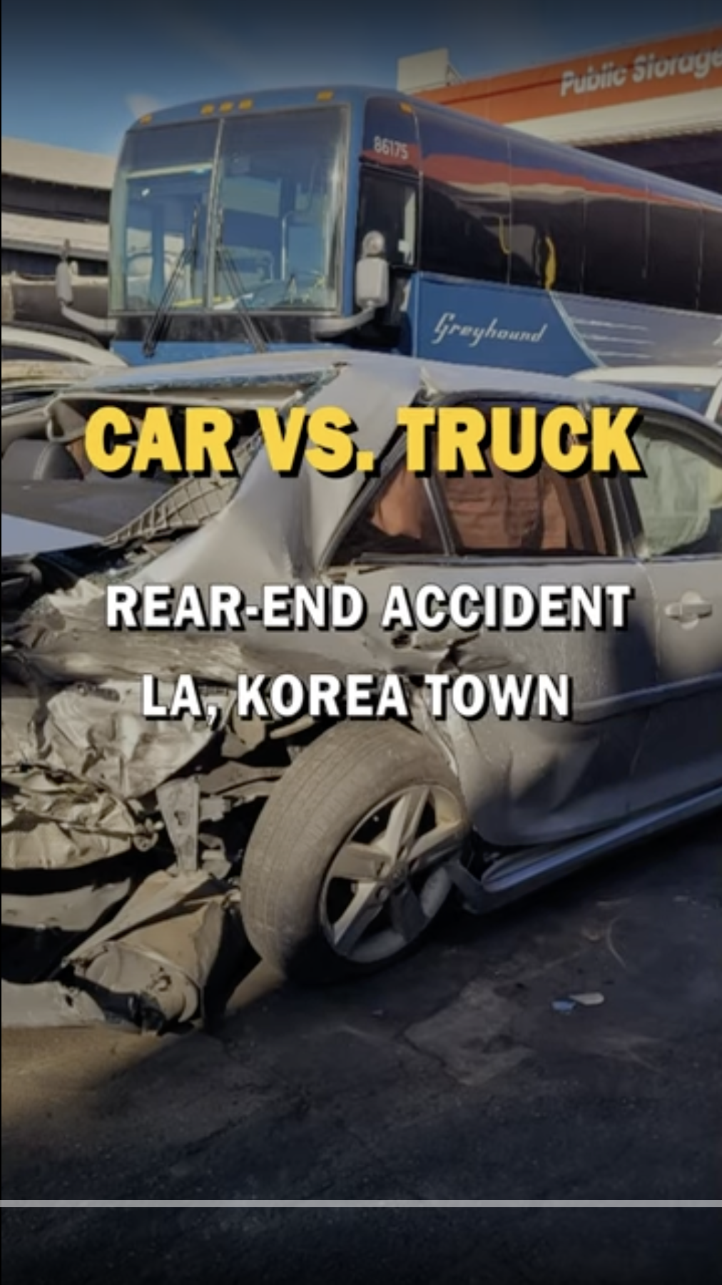 Rear-End Accident – LA, Korea Town