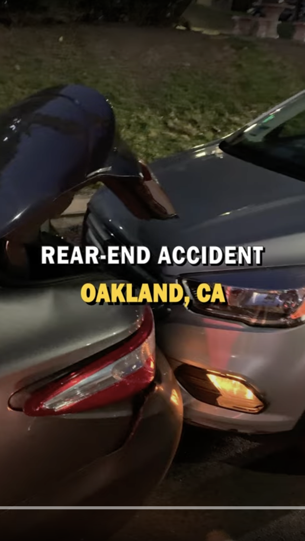 Rear End Accident – Oakland, CA