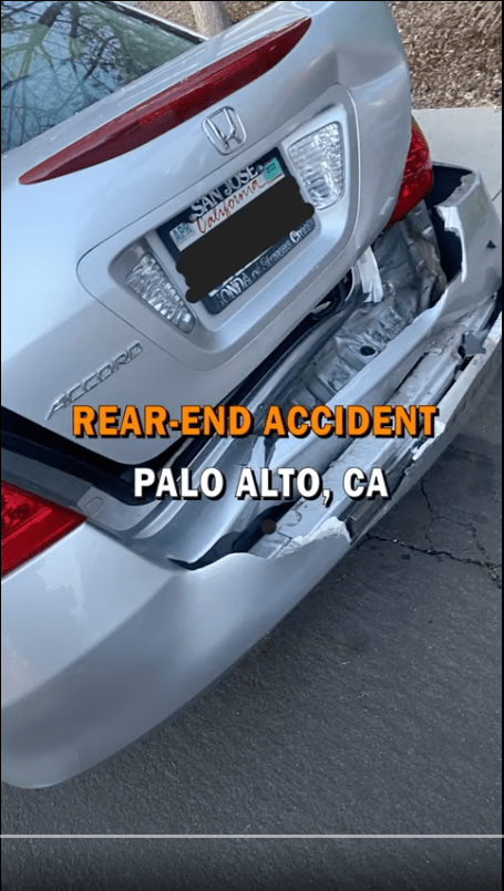 Rear-End Accident – Paulo Alto, CA