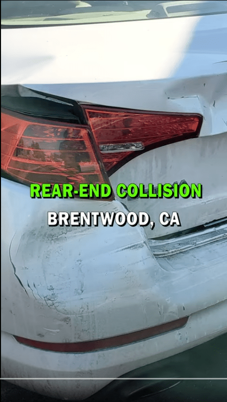 Colisión trasera – Brentwood, CA
