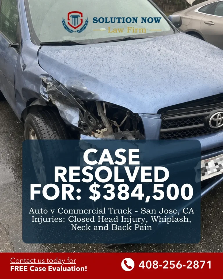 San Jose personal injury case settlement